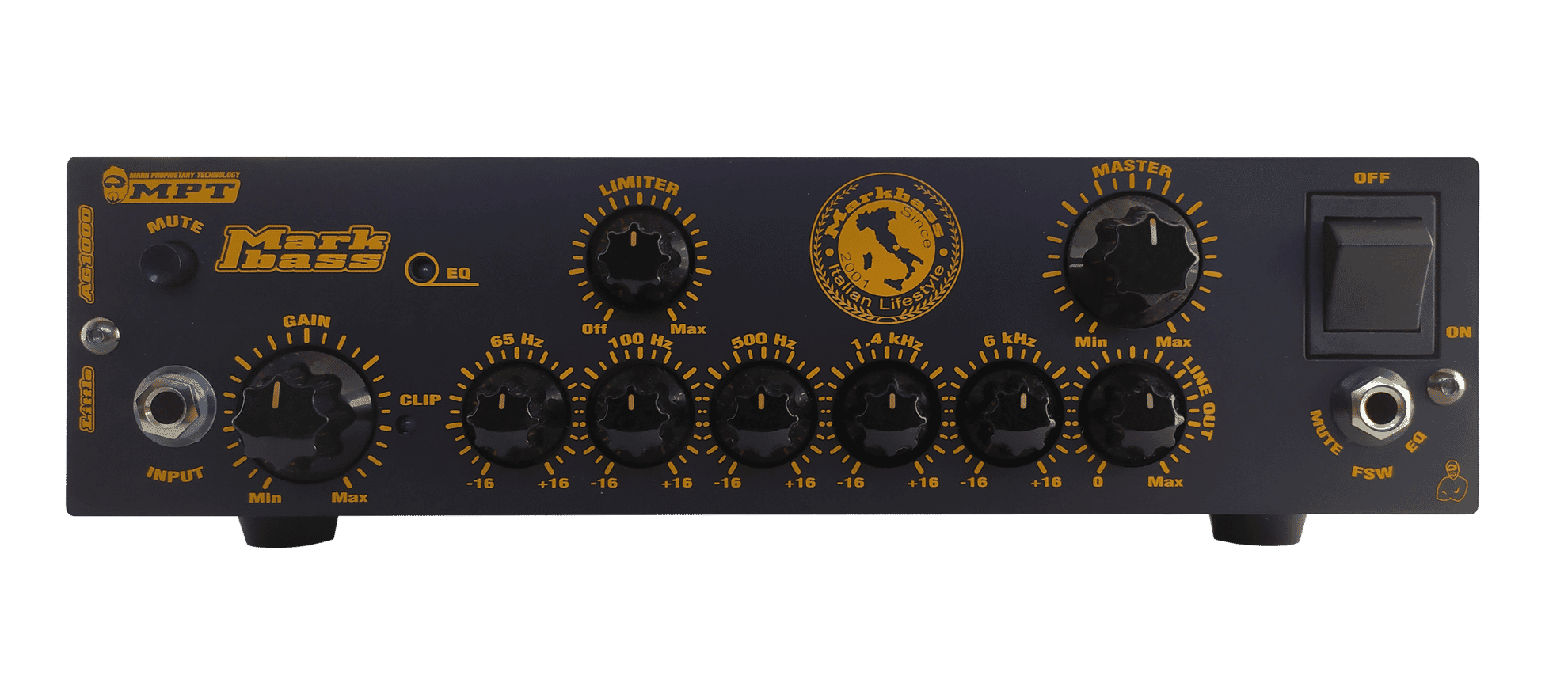 MARKBASS HEAD LITTLE AG 1000 ANDREW GOUCHE SIGNATURE LIGHTWEIGHT BASS AMP KBB