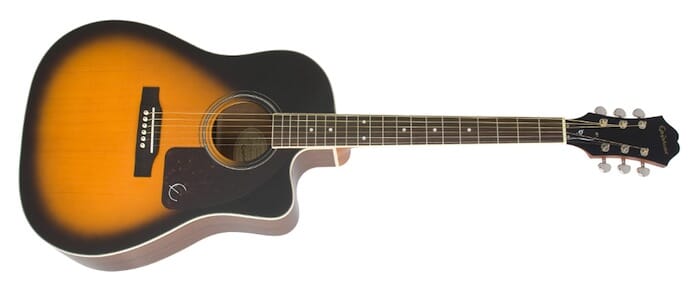 epiphone acoustic electric sunburst