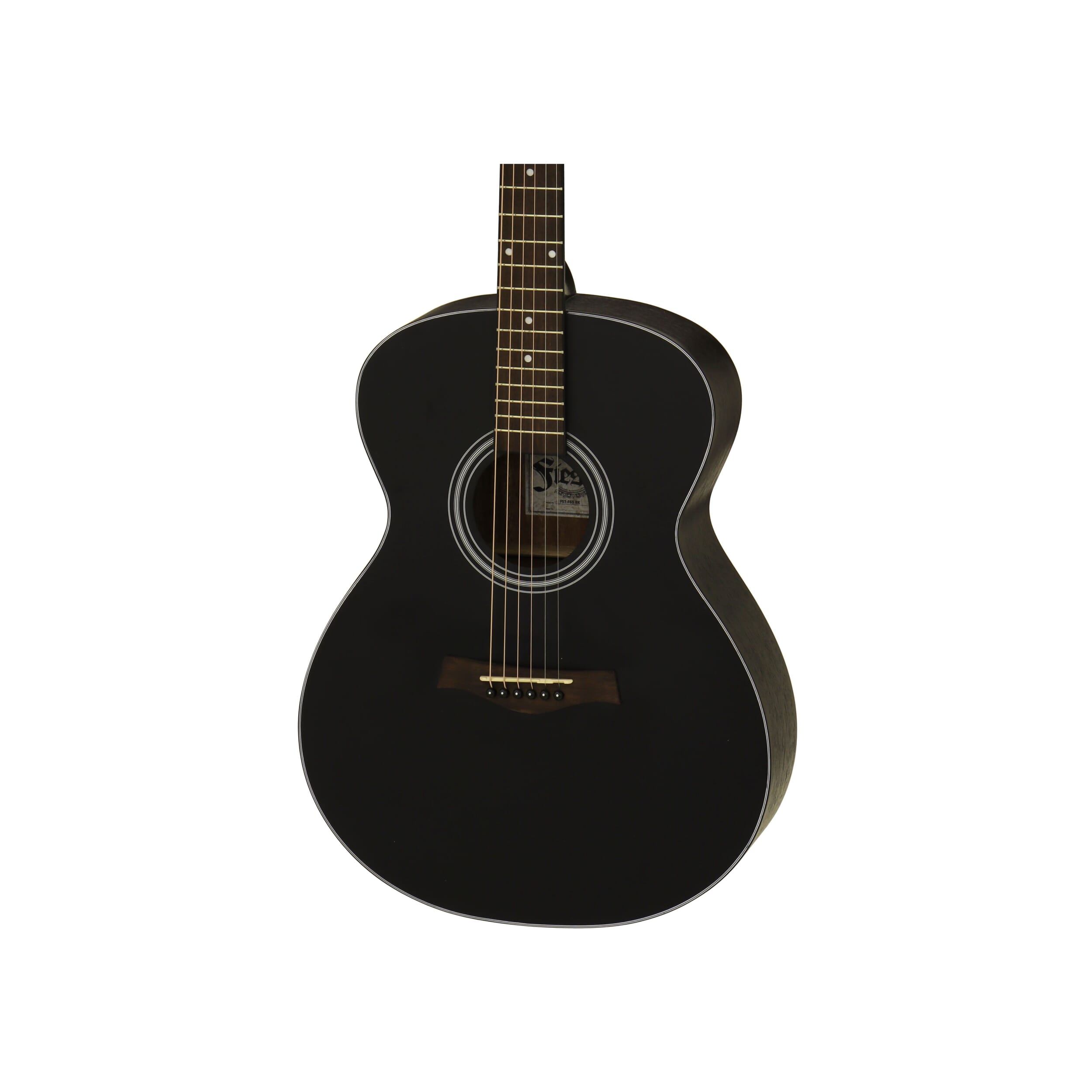 FIESTA SATIN SERIES F-65 BLACK - CONCERT/FOLK ACOUSTIC GUITAR (BY