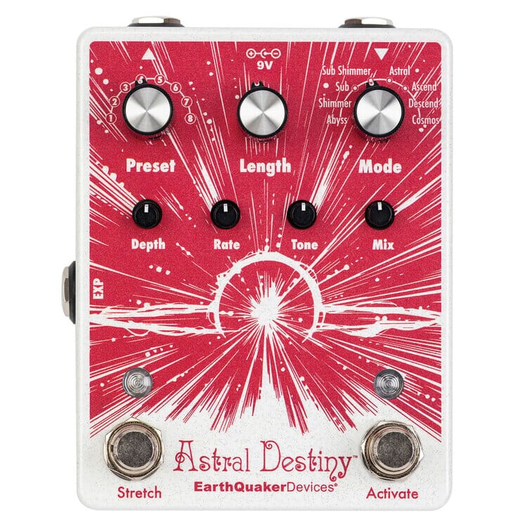 Modulated reverb outlet pedal